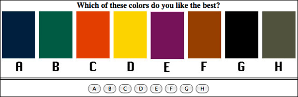 Color Preference Personality Test