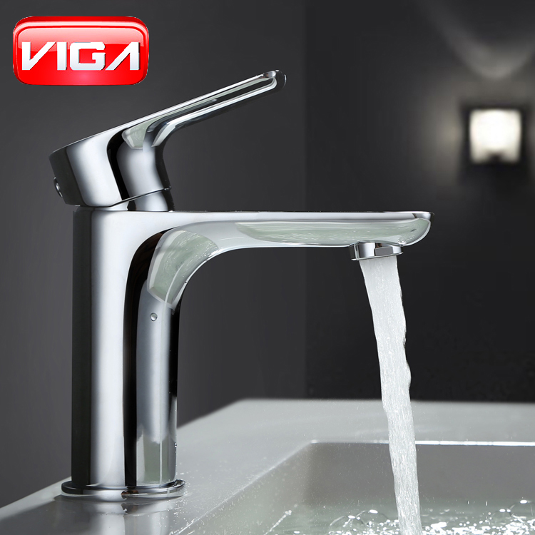 High End Faucet Brand Bathroom Faucet with Hot and Cold Water VIGA