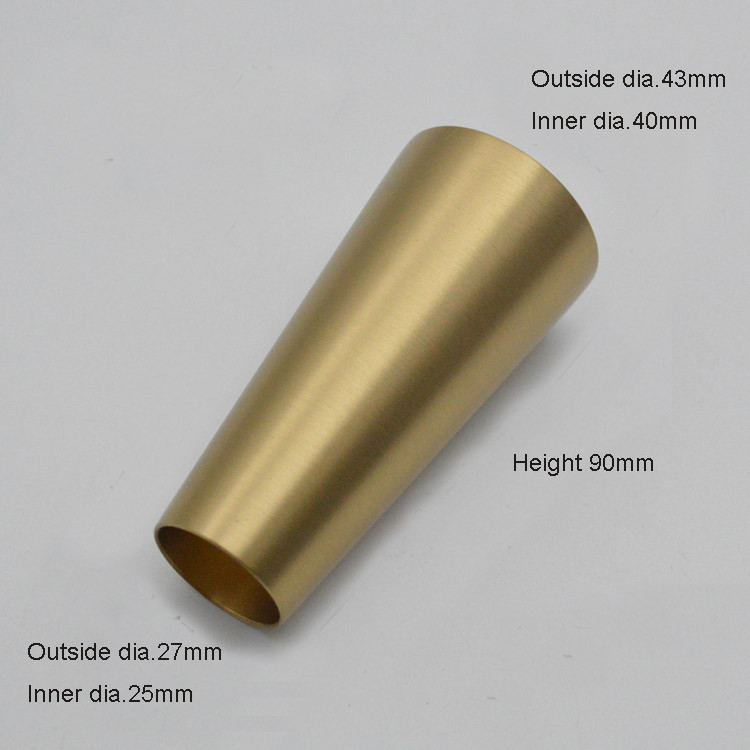 Brass furniture leg tips toe caps for furniture