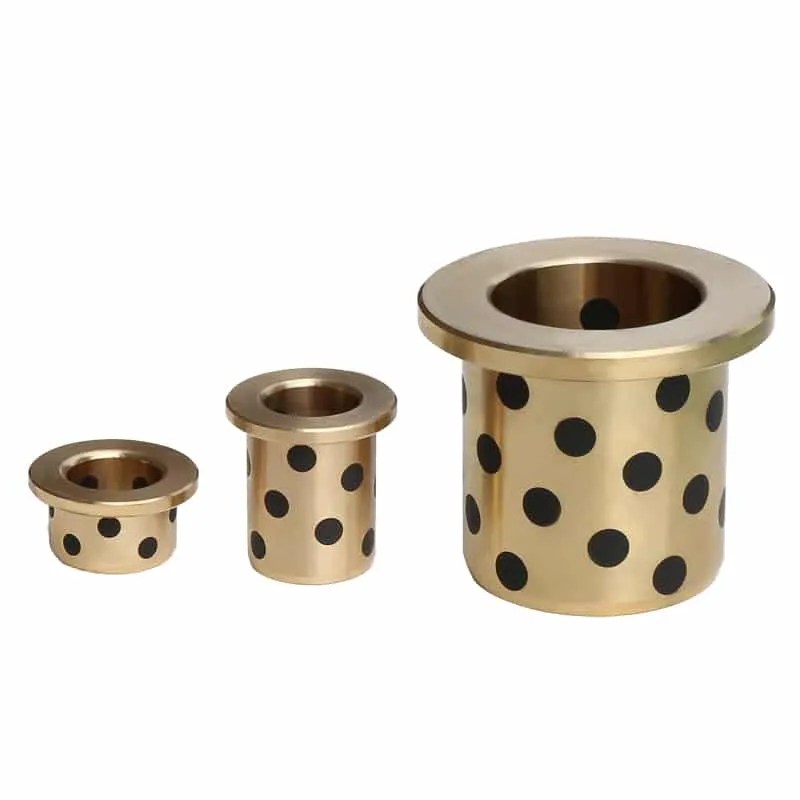 Flanged Sleeve Bearings Made From Brass Cast Bronze