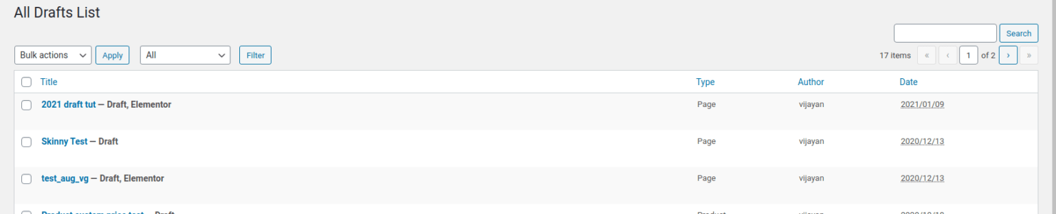How To Create Custom Table List In WordPress Admin Page Vijayan’s Blog