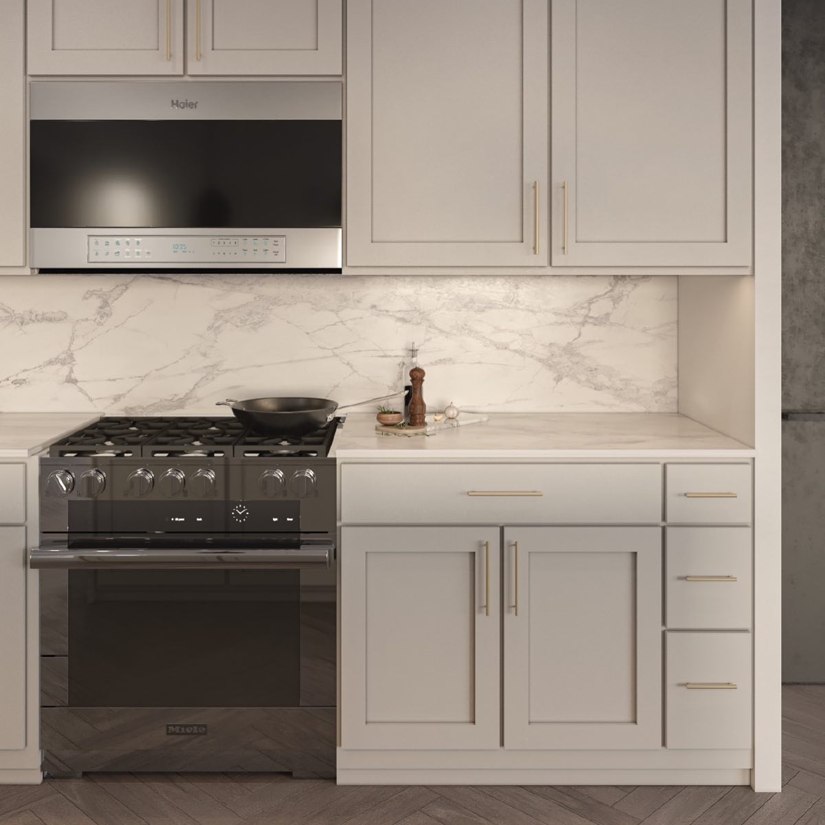 CNC Misty Grey Viking Kitchen