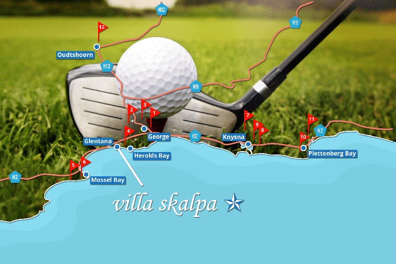 Garden Route Great Brak River Skalpa Villa, Golf Lodging