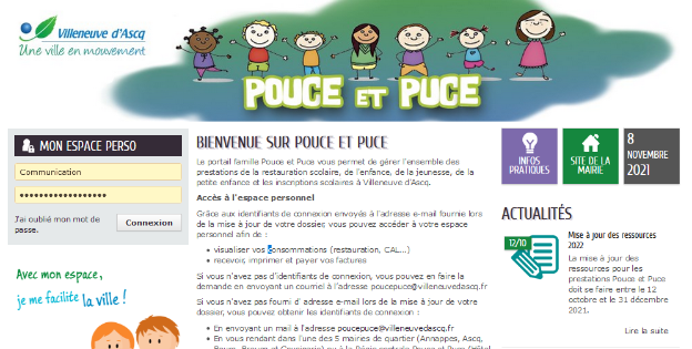 Le portail famille Pouce et Puce Villeneuved'Ascq