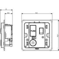 General products - Switched connection unit 13A white - 14049 - Vimar