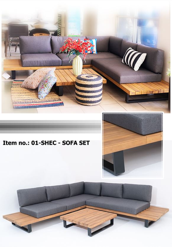 ALUMINIUM FRAME CORNER SOFA Vina Concepts