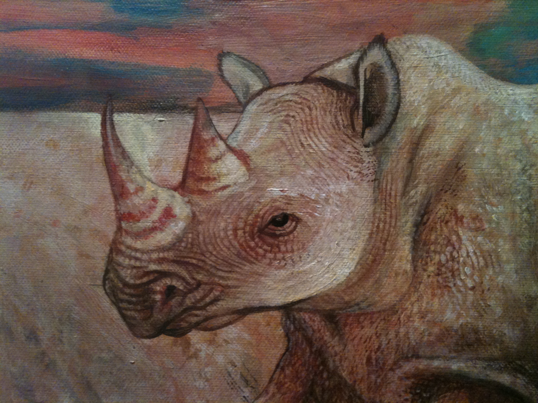 rhino painting Vincent Fink