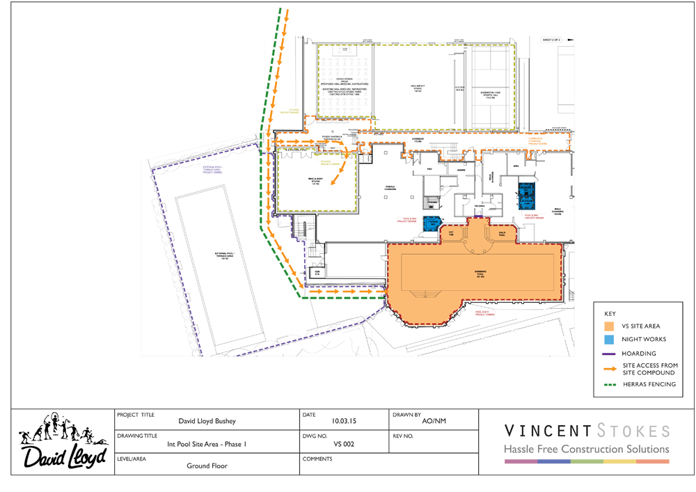 Vincent Stokes Work kicks off at David Lloyd Bushey Vincent Stokes