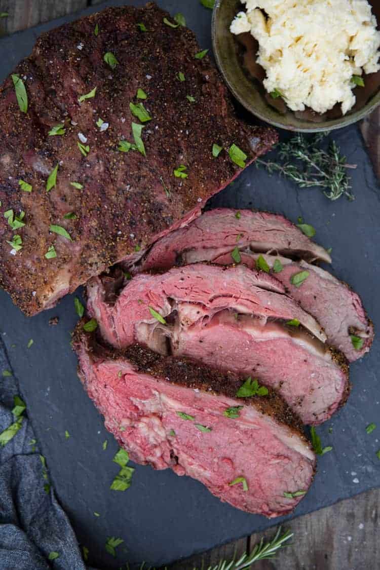 Smoked Prime Rib With Horseradish Butter Project Isabella