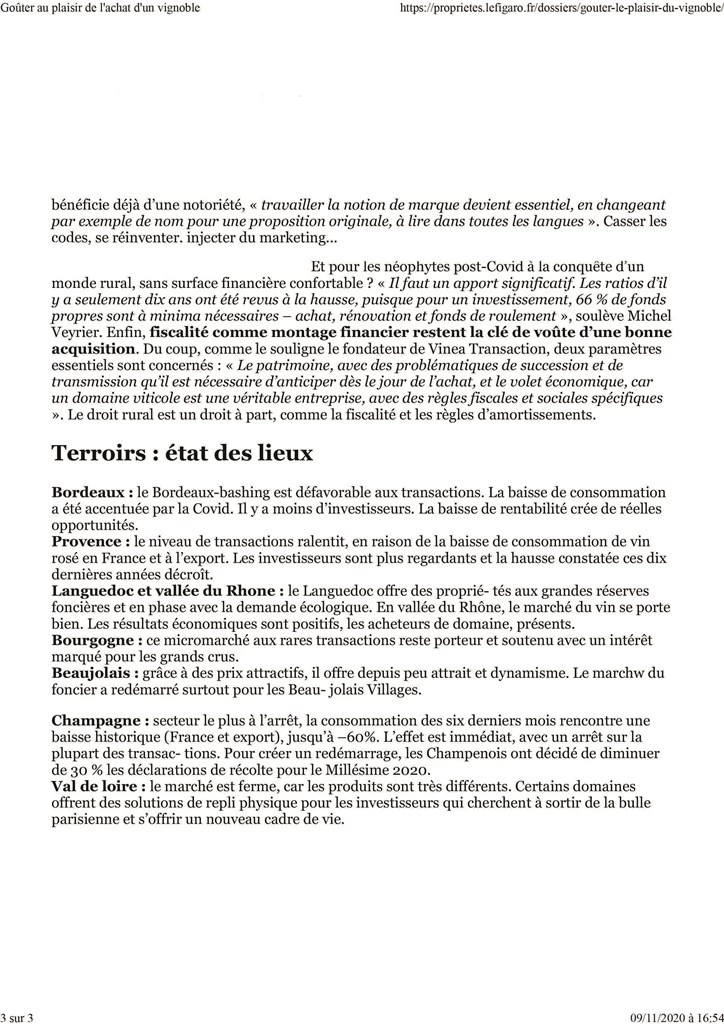 Propriétés Le Figaro Préserver et se constituer un patrimoine Vinea