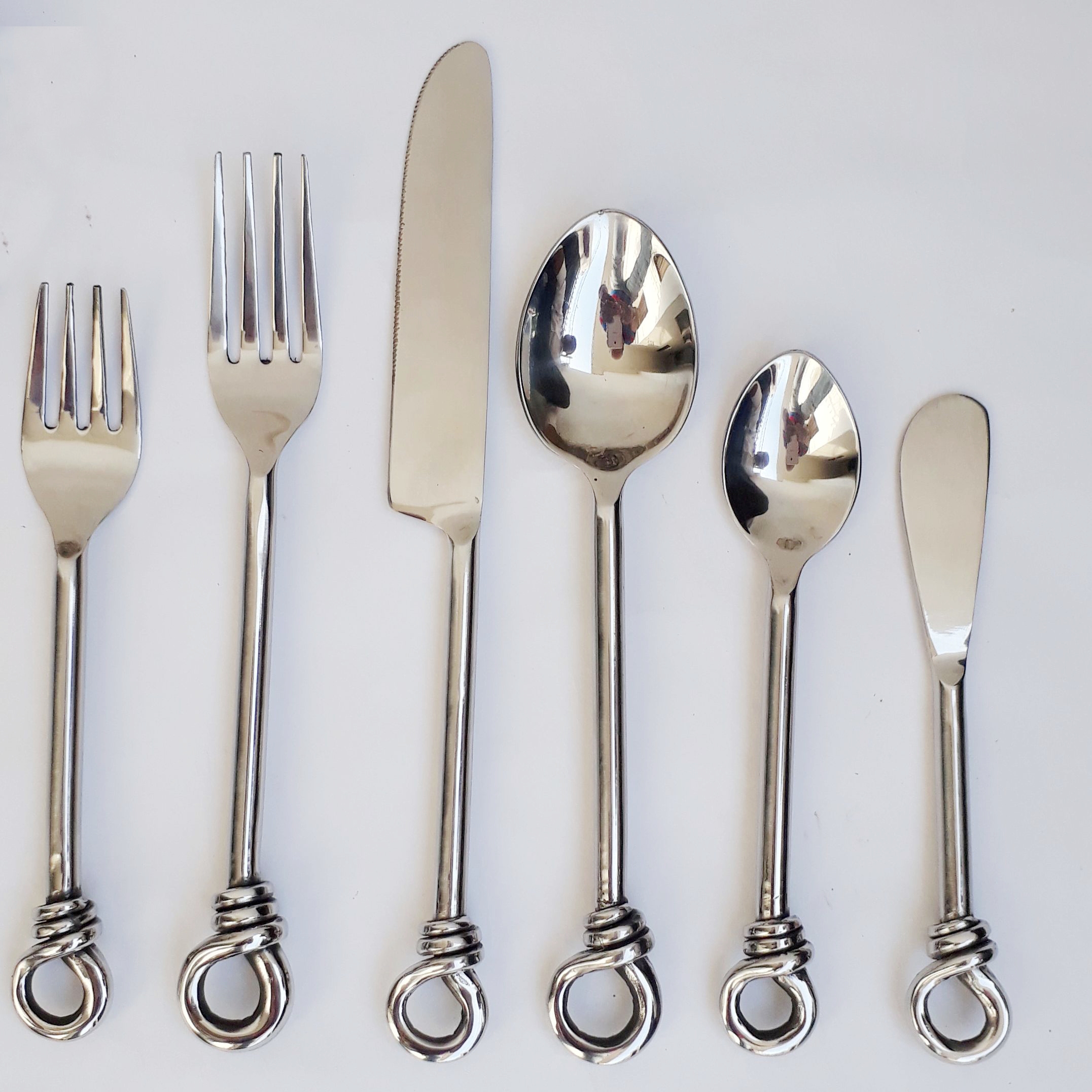 VIC766 Handknot designed Best Quality Cutlery Set Vinita Impex