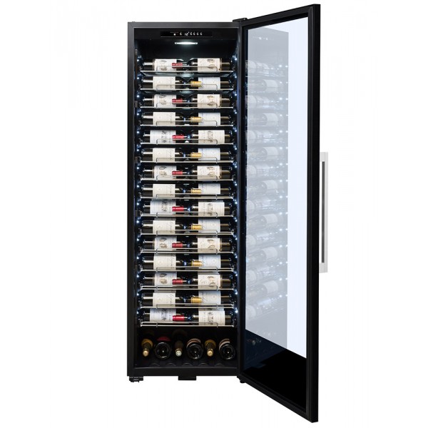 Cave de vieillissement 152 bouteilles, Présentation horizontale des