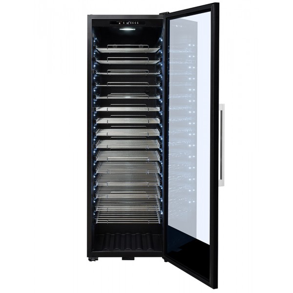 Cave de vieillissement 152 bouteilles, Présentation horizontale des