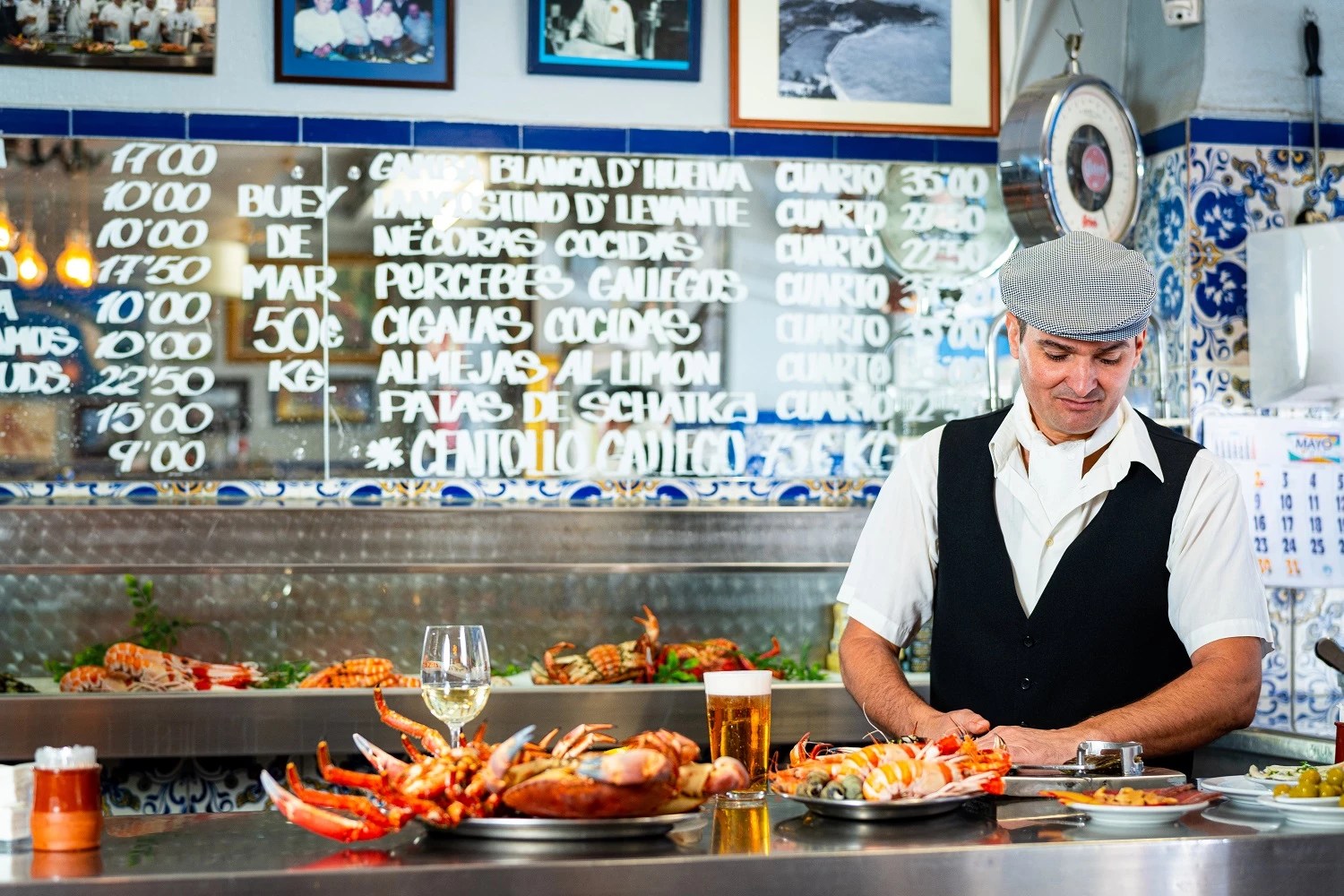 Marisquería El Cantábrico, óptimo marisco de Galicia en Madrid