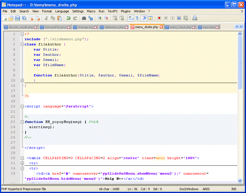 Notepad++ להורדה בחינם וינס