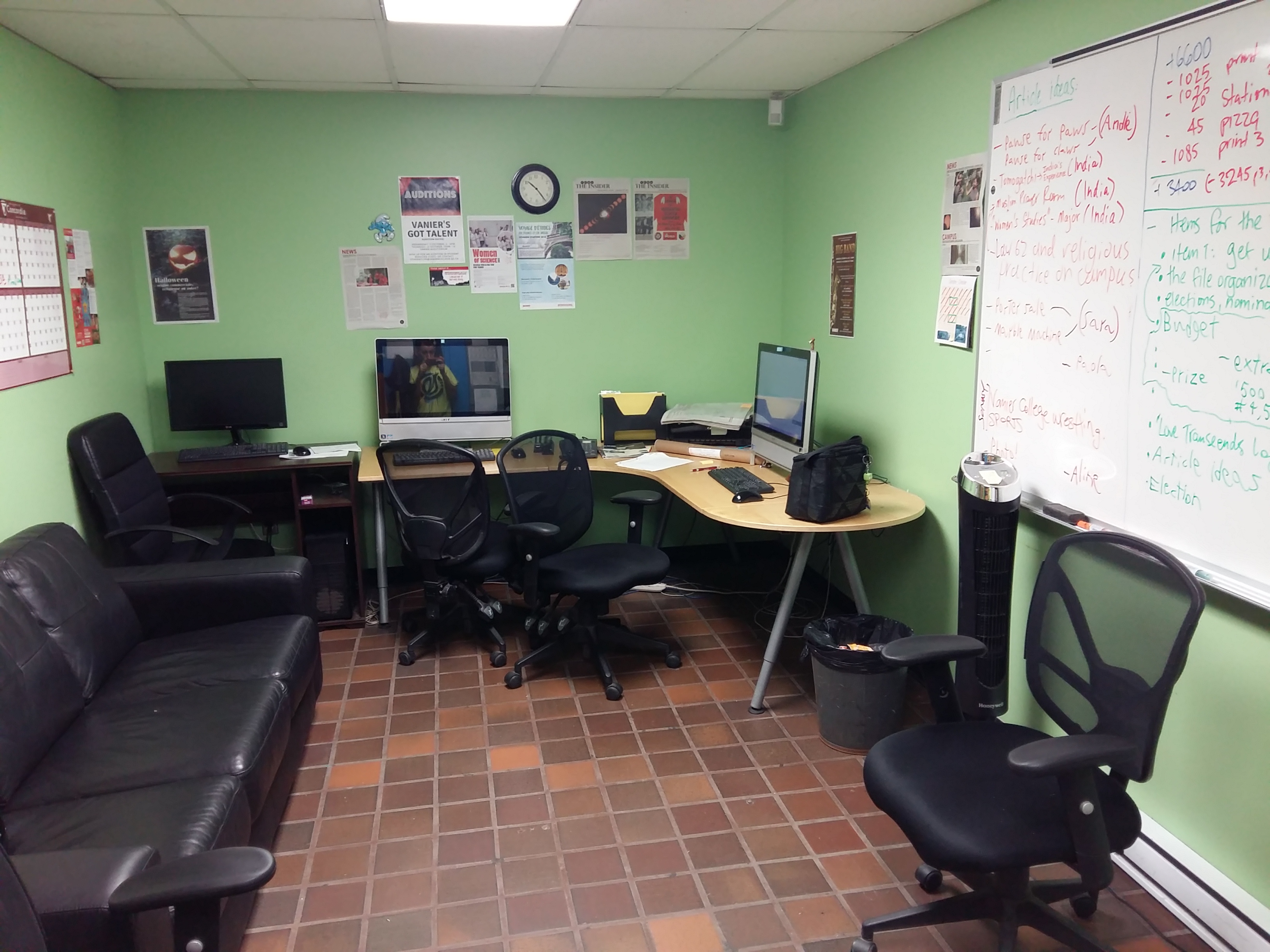 Vanier Insider Election Documents – New Editor in Chief needed for Winter 2018