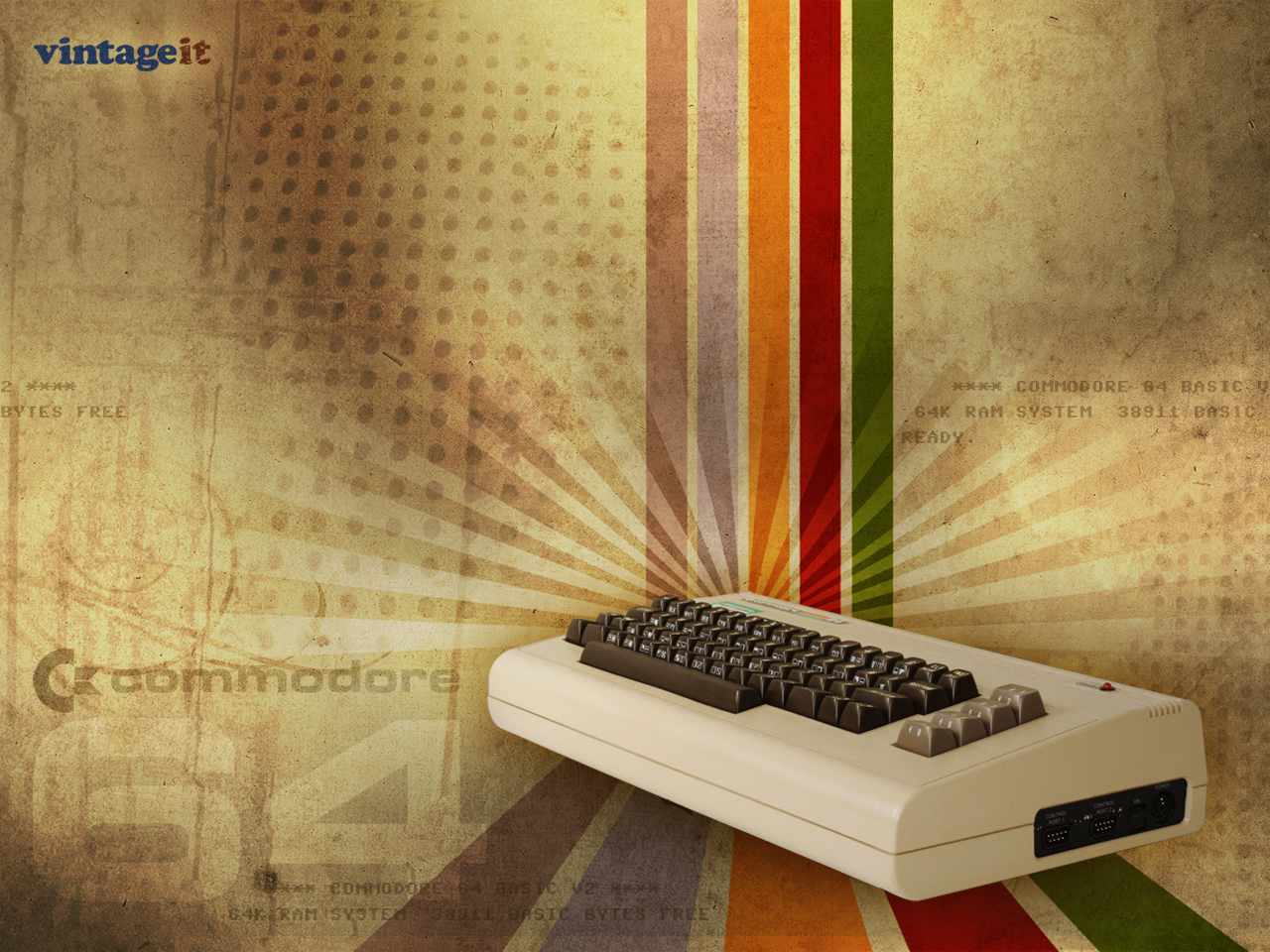 Commodore 64 vintage wallpaper Free Desktop HD iPad iPhone wallpapers