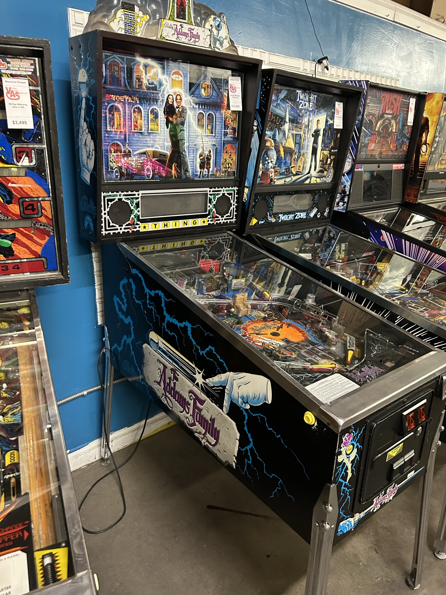 Addams Family Pinball Game For Sale