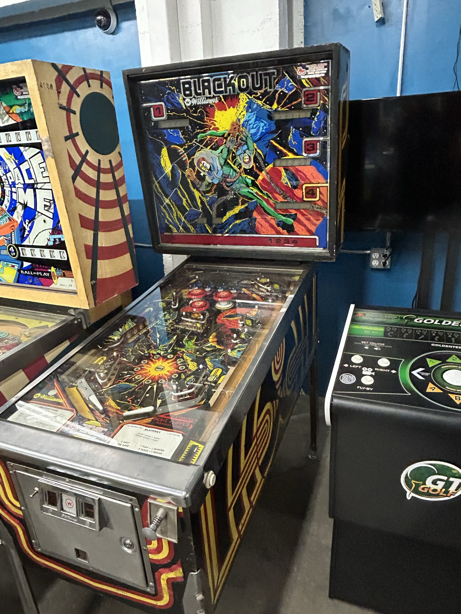 Blackout Pinball Machine Vintage Arcade Superstore