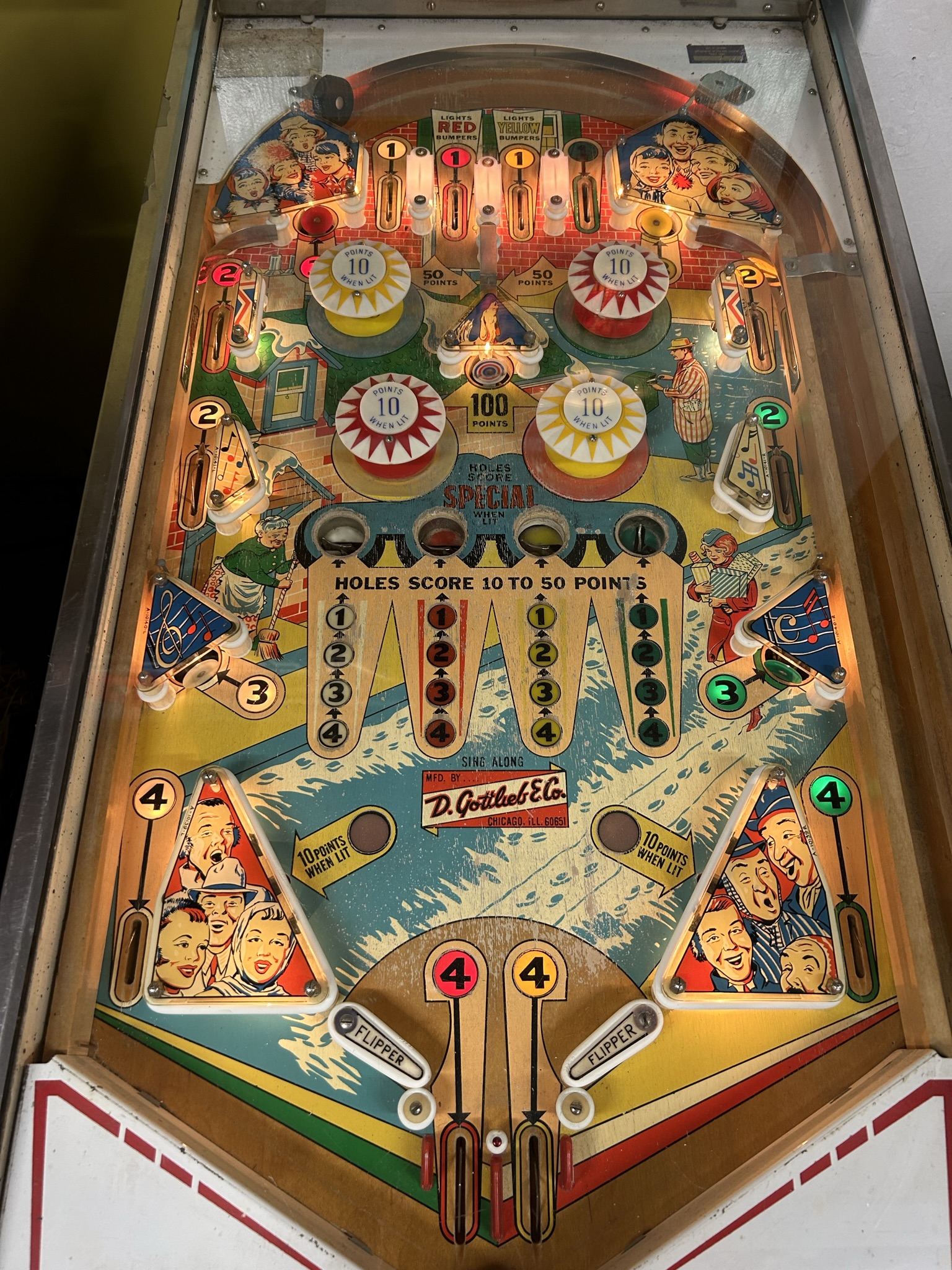 Sing a Long Pinball Machine Vintage Arcade Superstore
