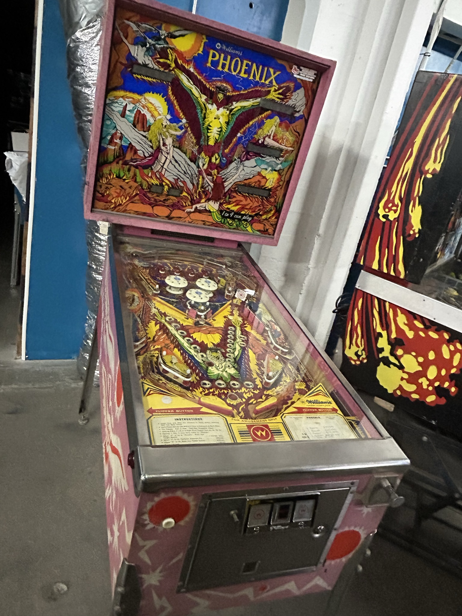 Phoenix Pinball Machine Vintage Arcade Superstore