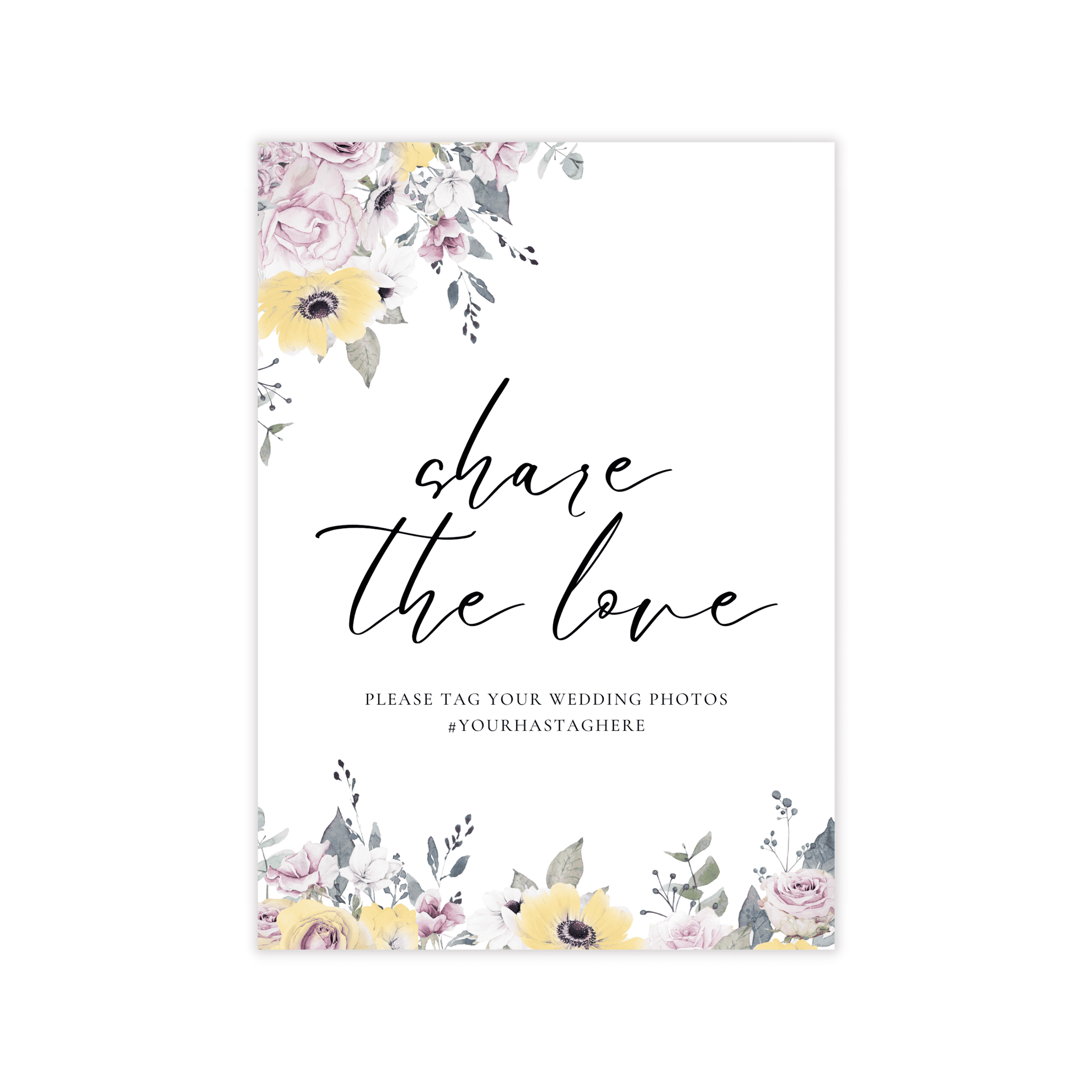 French Vintage Hashtag Sign Rental • VintageBash