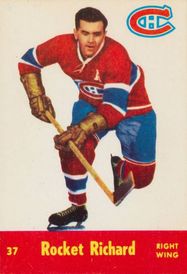 1955 Parkhurst Maurice Richard 37 Hockey Card Value Price Guide