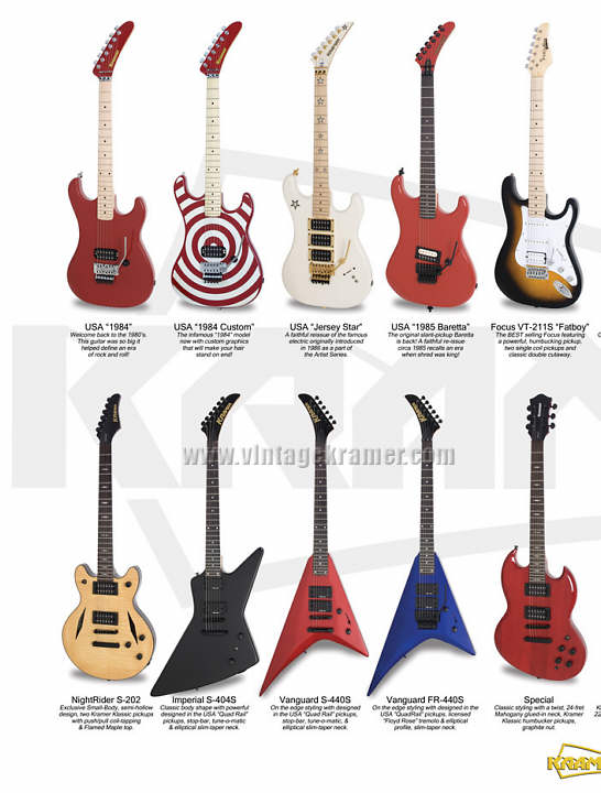 Kramer Guitars 2006 Literature
