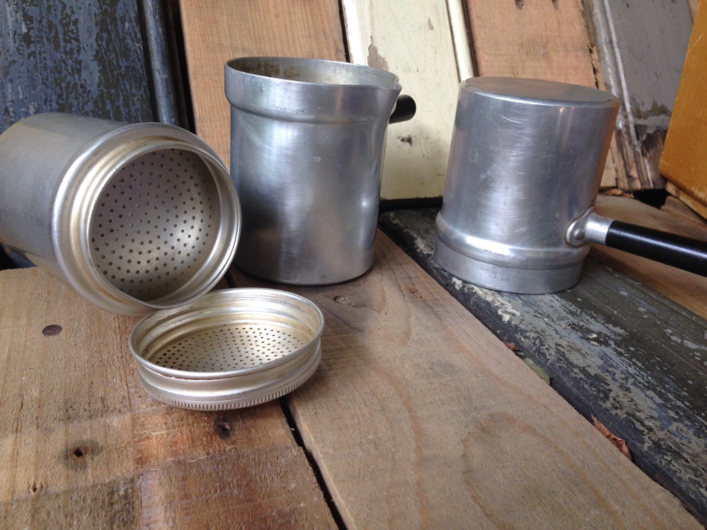 Neapolitan flip coffee pot Italy 1960 Vintage Man Stuff