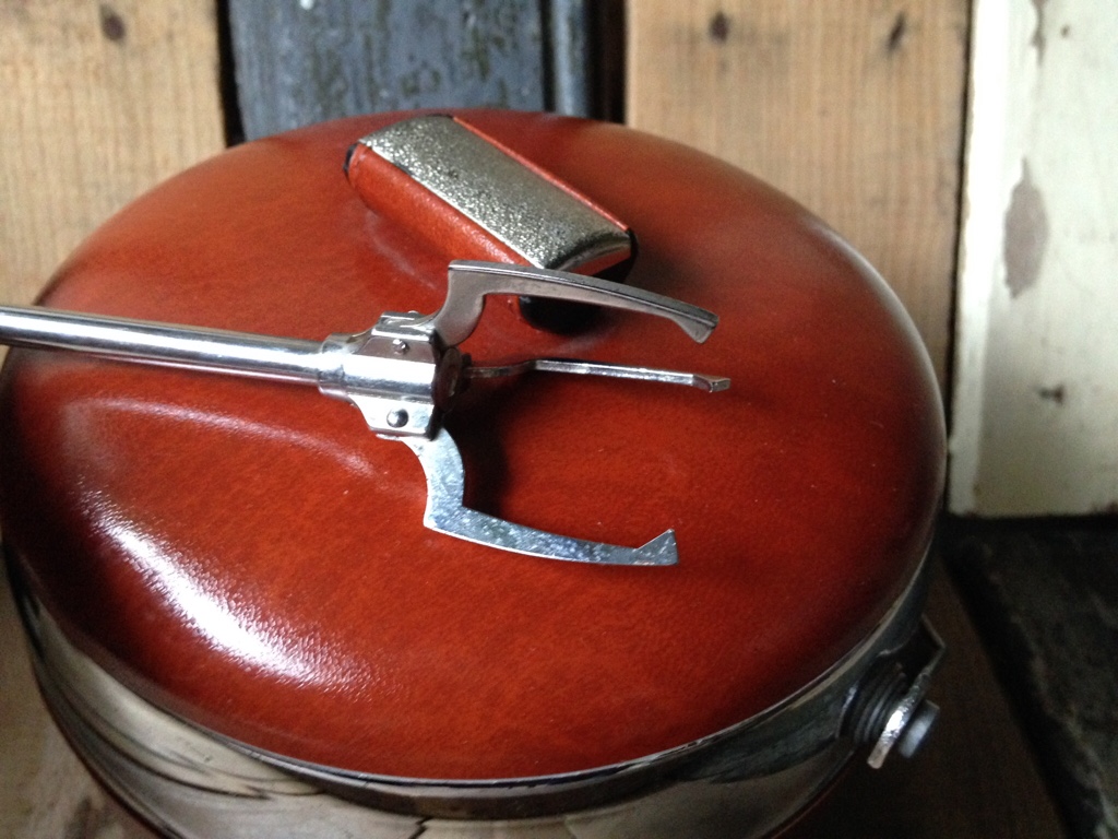 Leatherette ice bucket and grabber 1960 Vintage Man Stuff