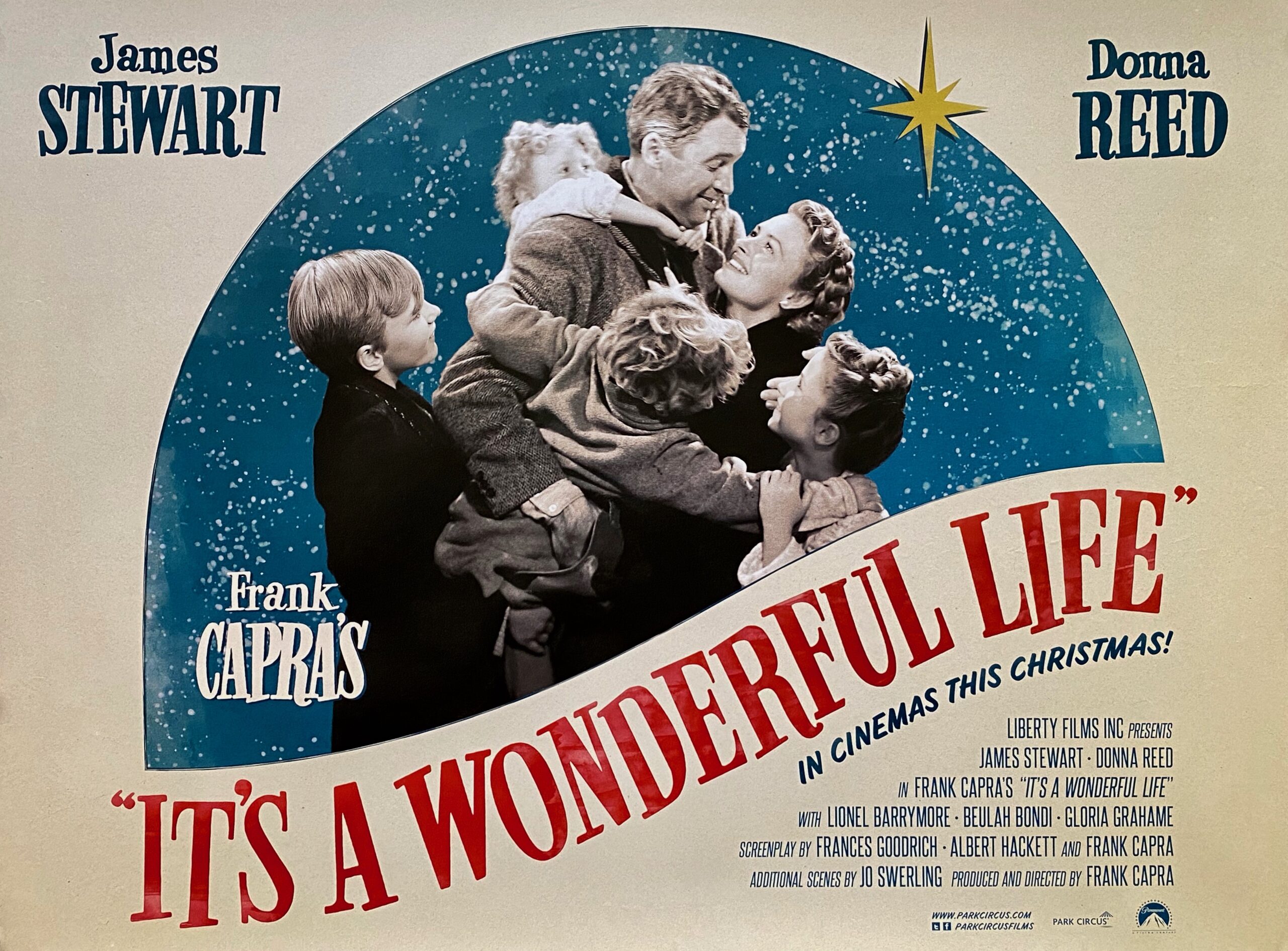 Original It's a Wonderful Life Movie Poster James Stewart Frank Capra