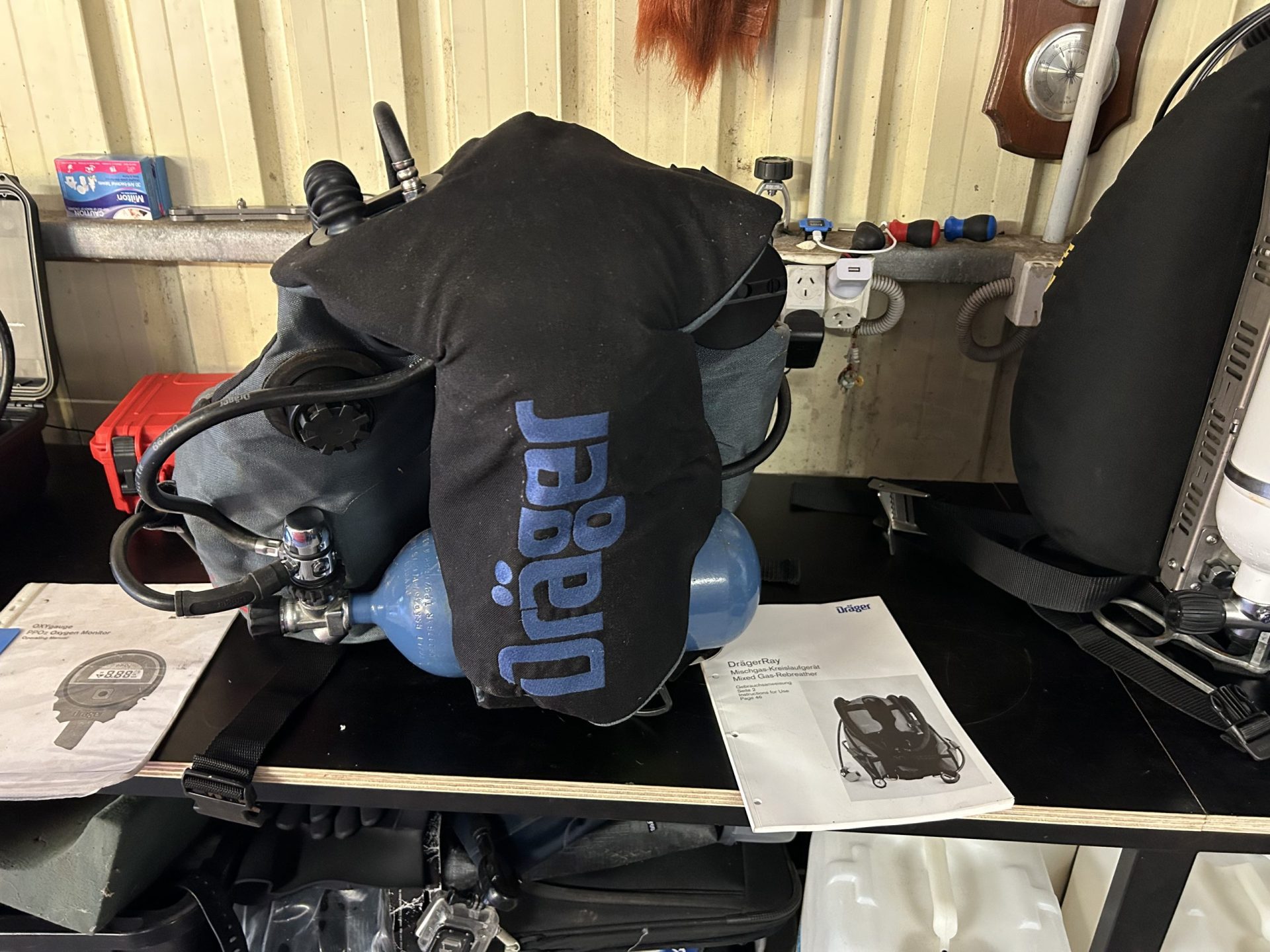 Drager Ray rebreather Vintage Scuba Gear Australia Vintage Scuba Gear