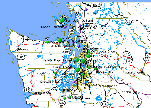 Washington Map Puget Sound