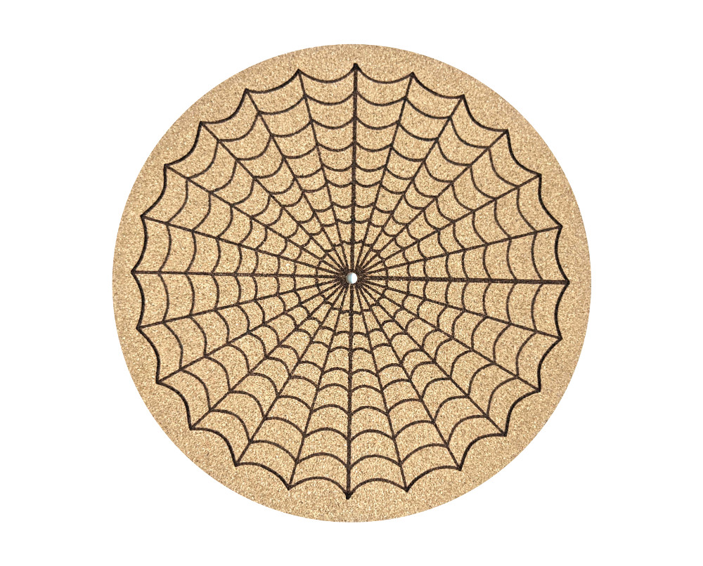 Spiderweb Cork Turntable Platter Mat Vinyl Chapters