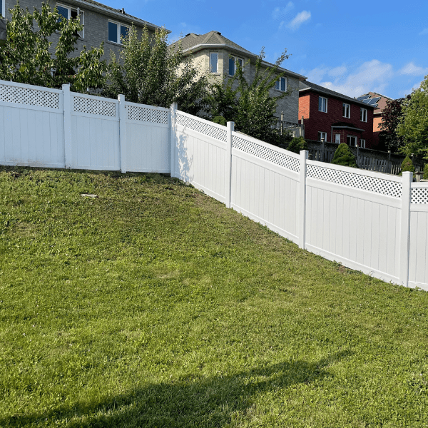 Lattice Top Installation Vinyl Fence Forever Toronto