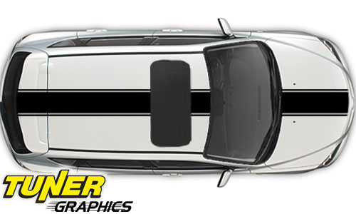 Vehicle Graphics - Rally Stripe Decals - RS1 Rally Stripes for Car