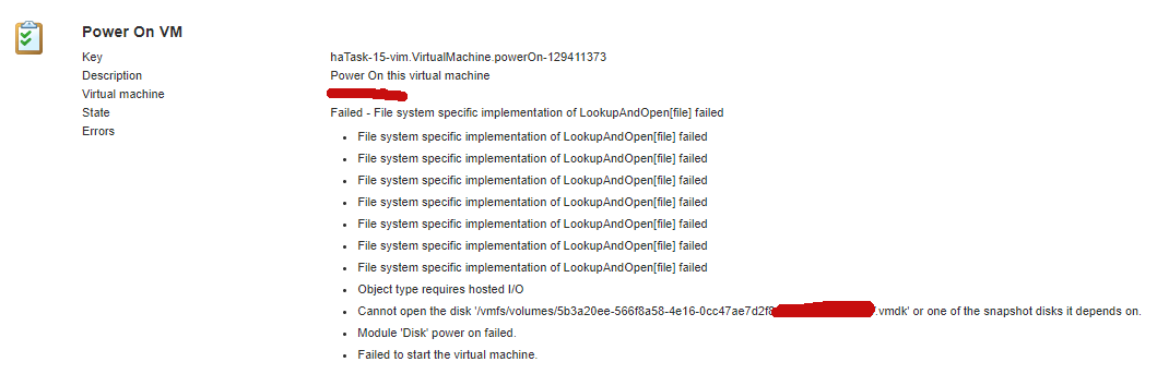 VMware 6.5 can't start VM after a host crash VIONBLOG