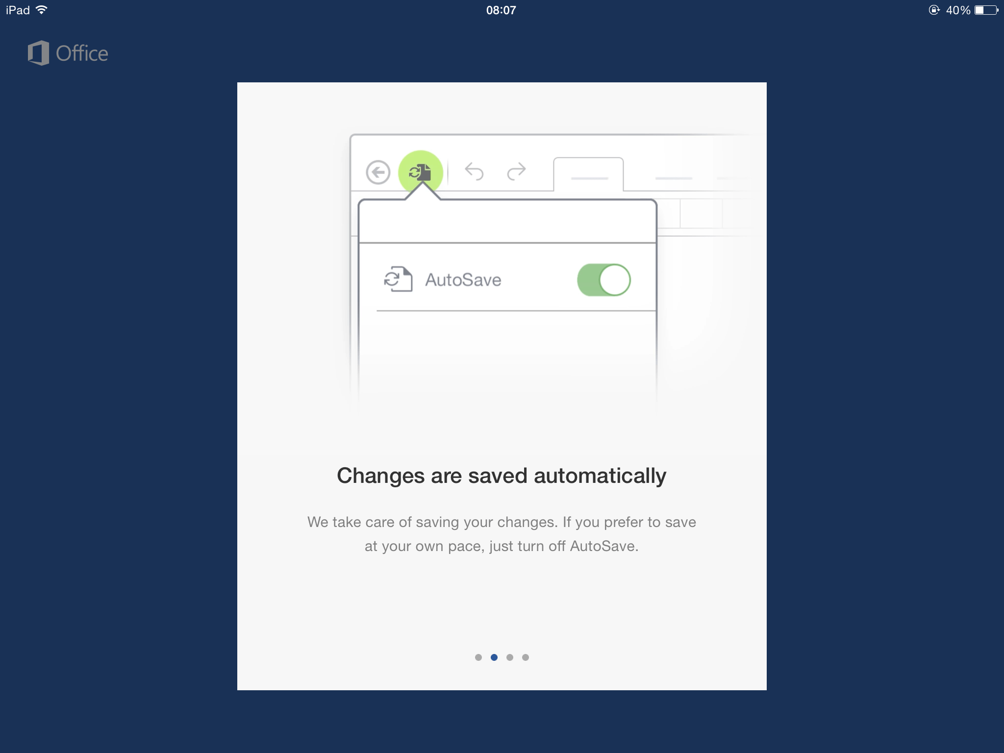 Collaborate using Microsoft Word for iPad app (onpremises) Viorel Iftode