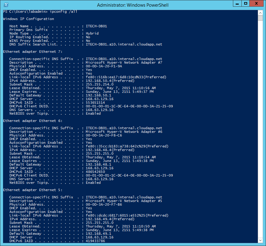 Virtual machine with multiple NICs in Azure stuck in Running