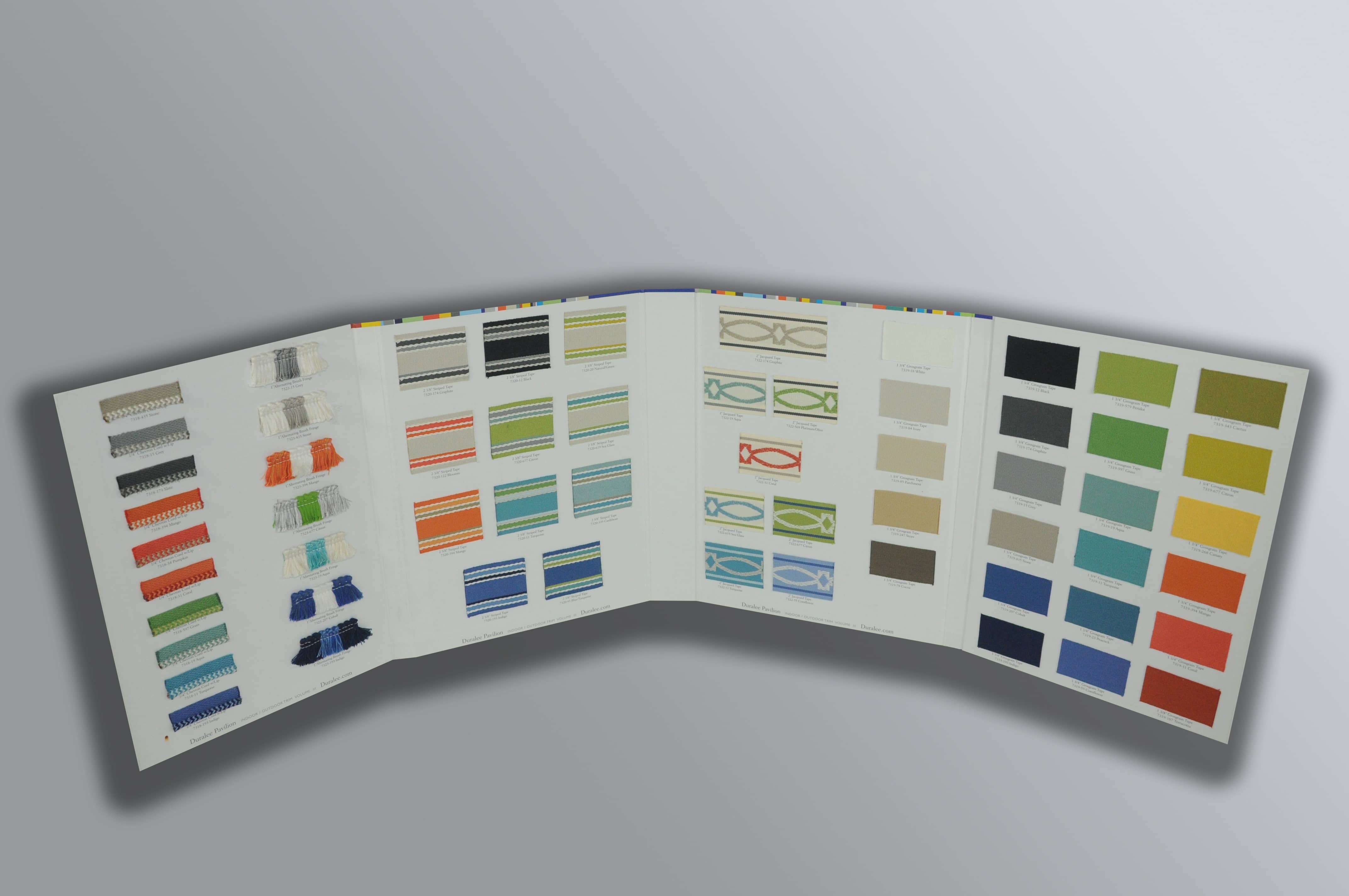 Custom Trim & Fabric Sample Display Boards VIP Samples