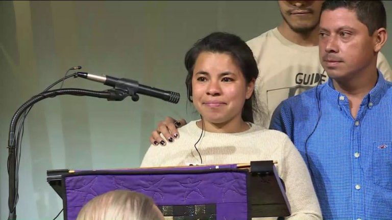 Woman takes Sanctuary at Richmond's First UU Church Virginia