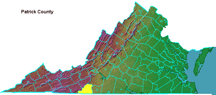 Patrick County Geography of Virginia