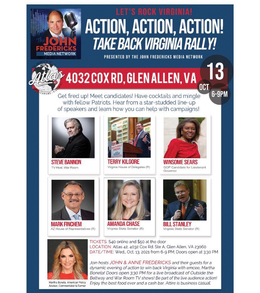 GOP’s Youngkin stays away from ‘Take Back Virginia’ rally Hazleton