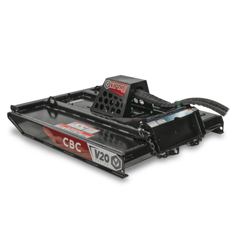 v20 Mini Skid Steer Closed Front Rotary Brush Cutter Virnig Manufacturing