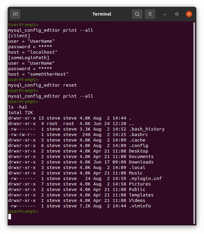 How to use mysql_config_editor Batch File Secure Login