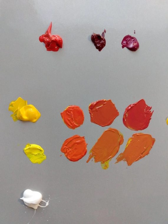 Painting for Beginners How To Mix A Beautiful Orange