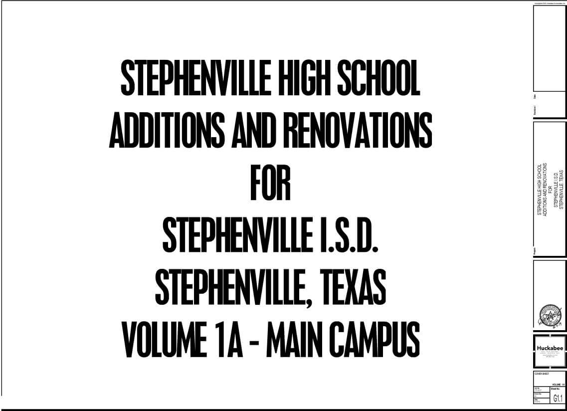 Stephenville High School Additions & Renovations Stephenville ISD