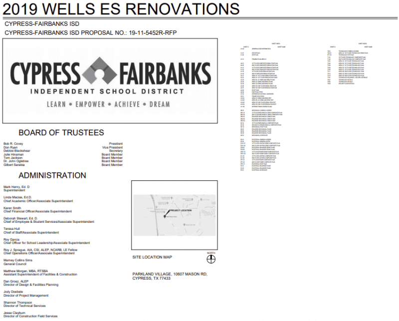2019 Wells Elementary School Renovation CypressFairbanks ISD