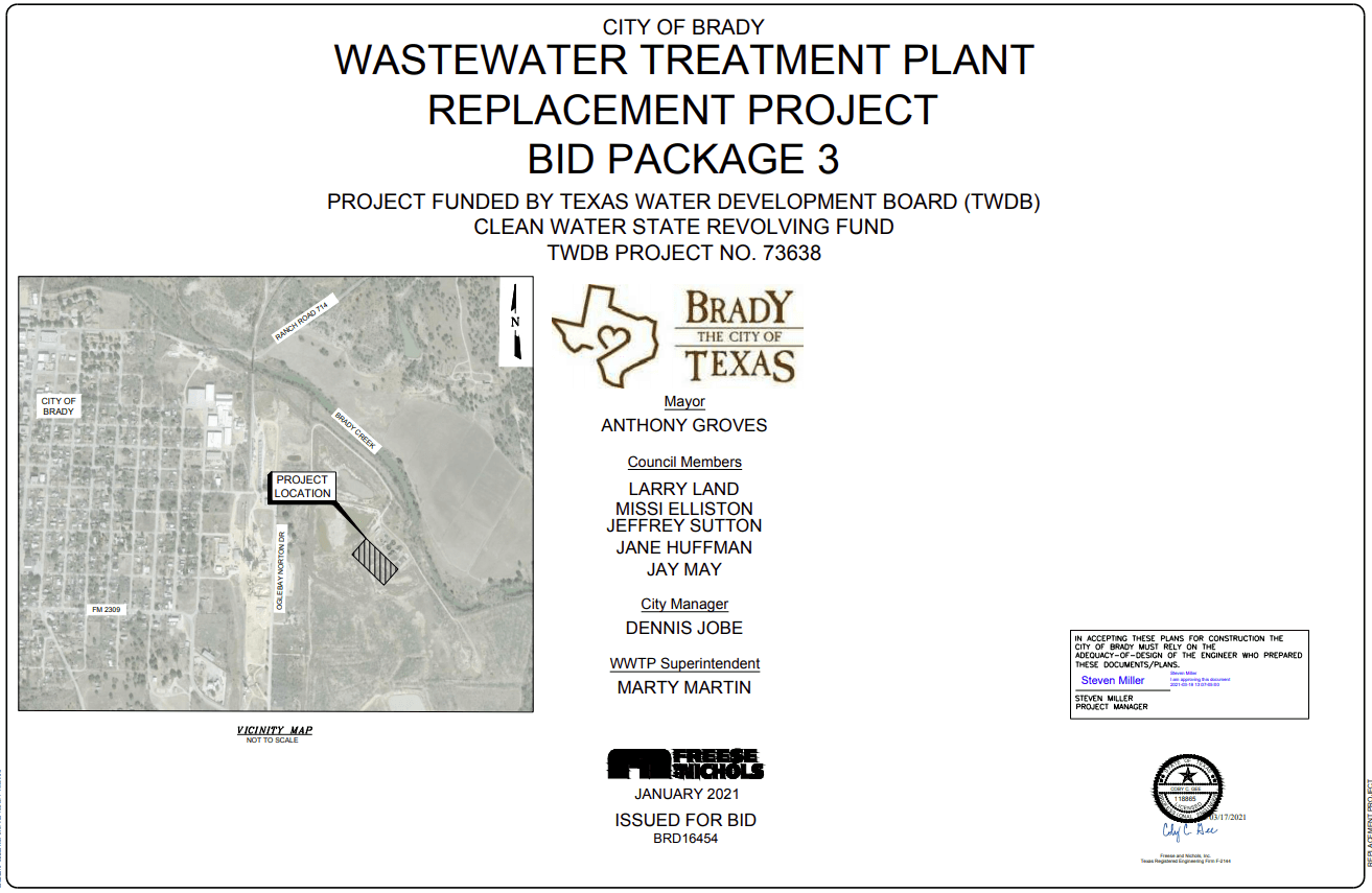 Wastewater Treatment Plant Replacement Project Bid Package 3
