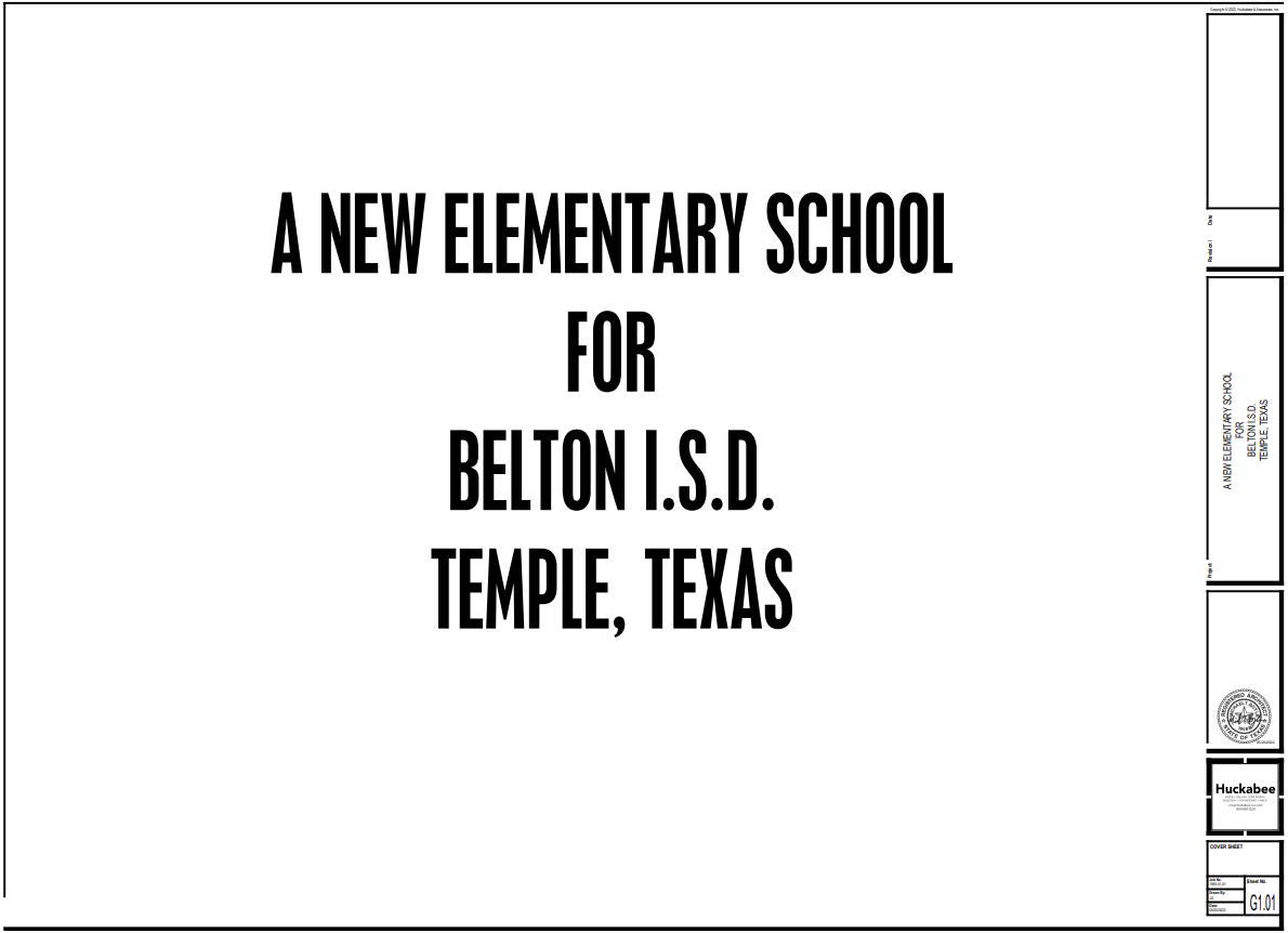 New Construction of Elementary School Belton ISD (Subbid) Virtual